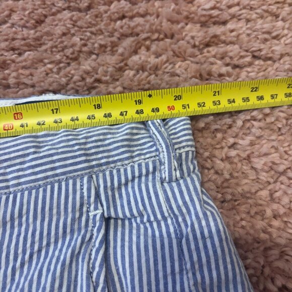 Y2K Polo Ralph Lauren Shorts Stretch Classic Fit Men's 40 Striped Nautical Blue - Picture 6 of 6